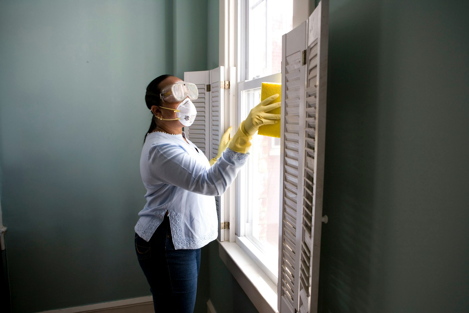 About Houston Garage Door Repair - our Houston garage door technician at work